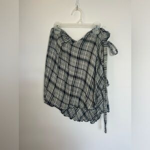 Plaid wrap around skirt. Brand: Alter’d State, size L.